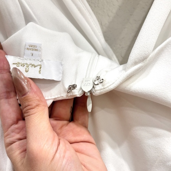 Size L Lulus Forever Crush White Mermaid Maxi Dress - Picture 6 of 8